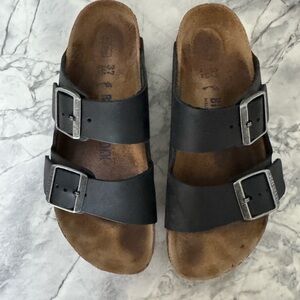 Birkenstock Arizona Black Double-Buckle Sandals